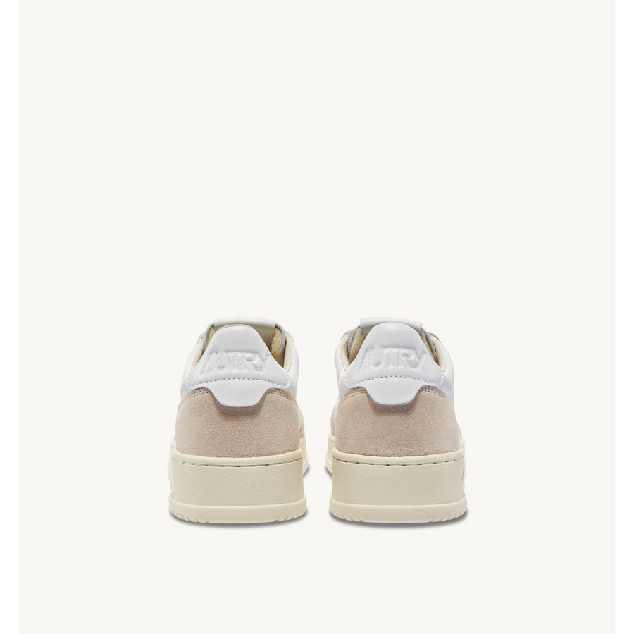 MEDALIST LOW SNEAKERS IN SUEDE AND LEATHER WHITE