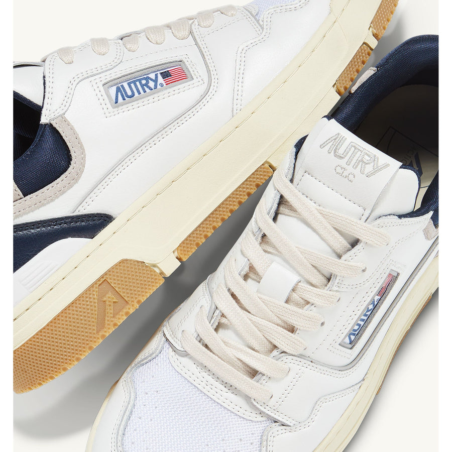 CLC SNEAKERS IN LEATHER COLOR WHITE AND BLUE