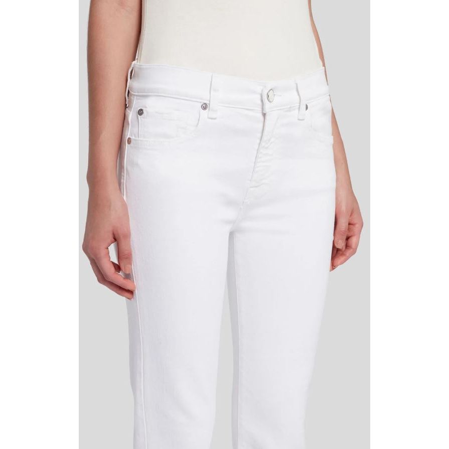 BOOTCUT TAILORLESS PURE WHITE WITH DISTRESSED HEM