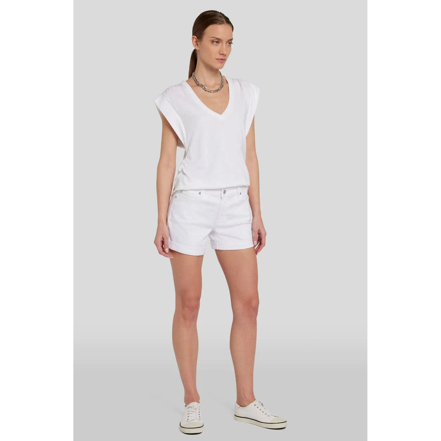 MID ROLL SHORTS SIMPLY WHITE