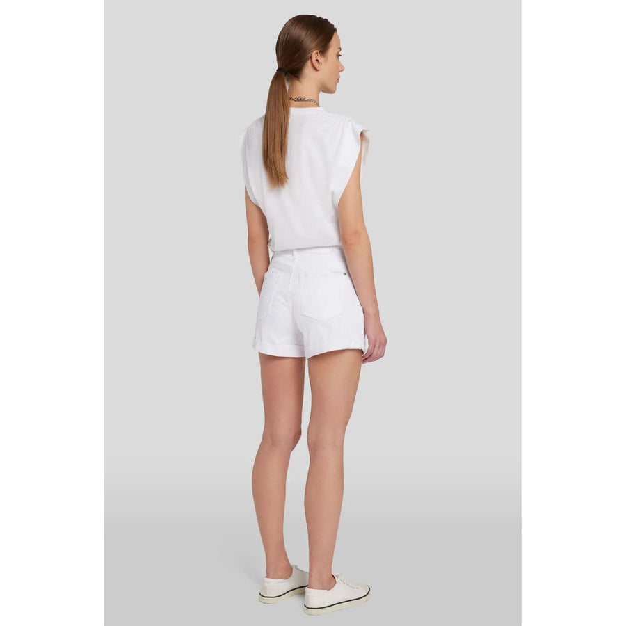 MID ROLL SHORTS SIMPLY WHITE