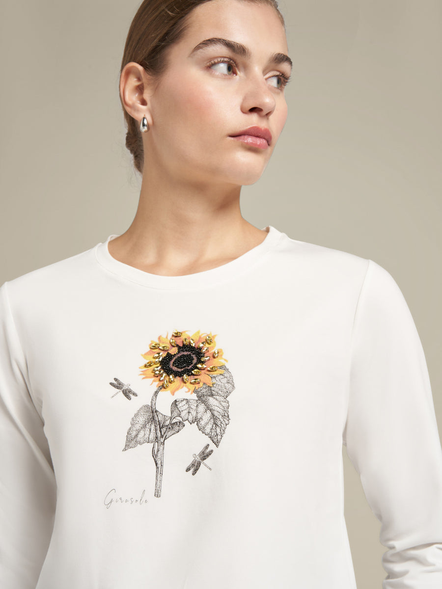 TEE WITH FLORAL PRINT