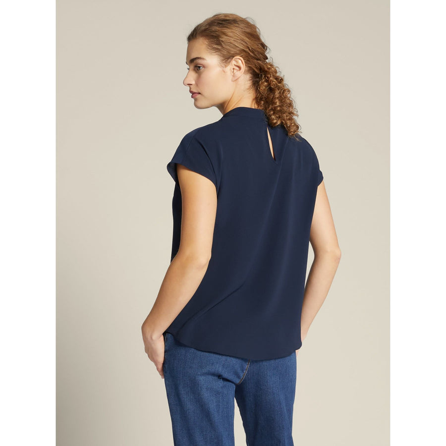 SHIRT WITH PLEATED FRONT
