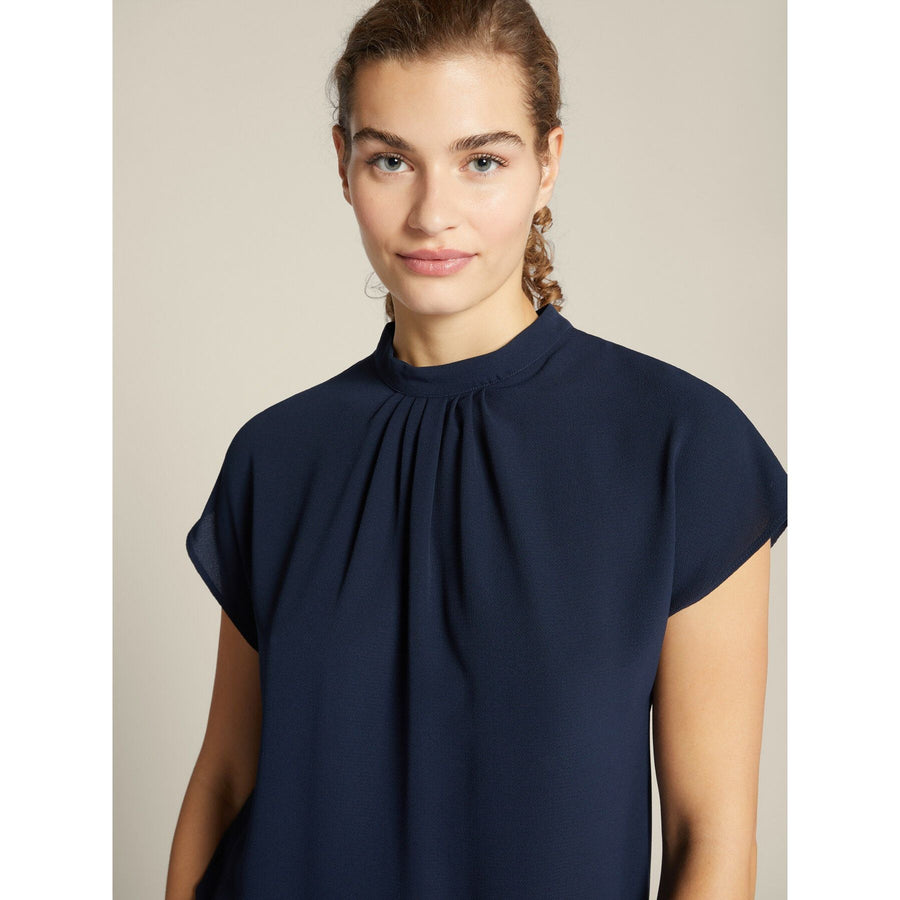 SHIRT WITH PLEATED FRONT