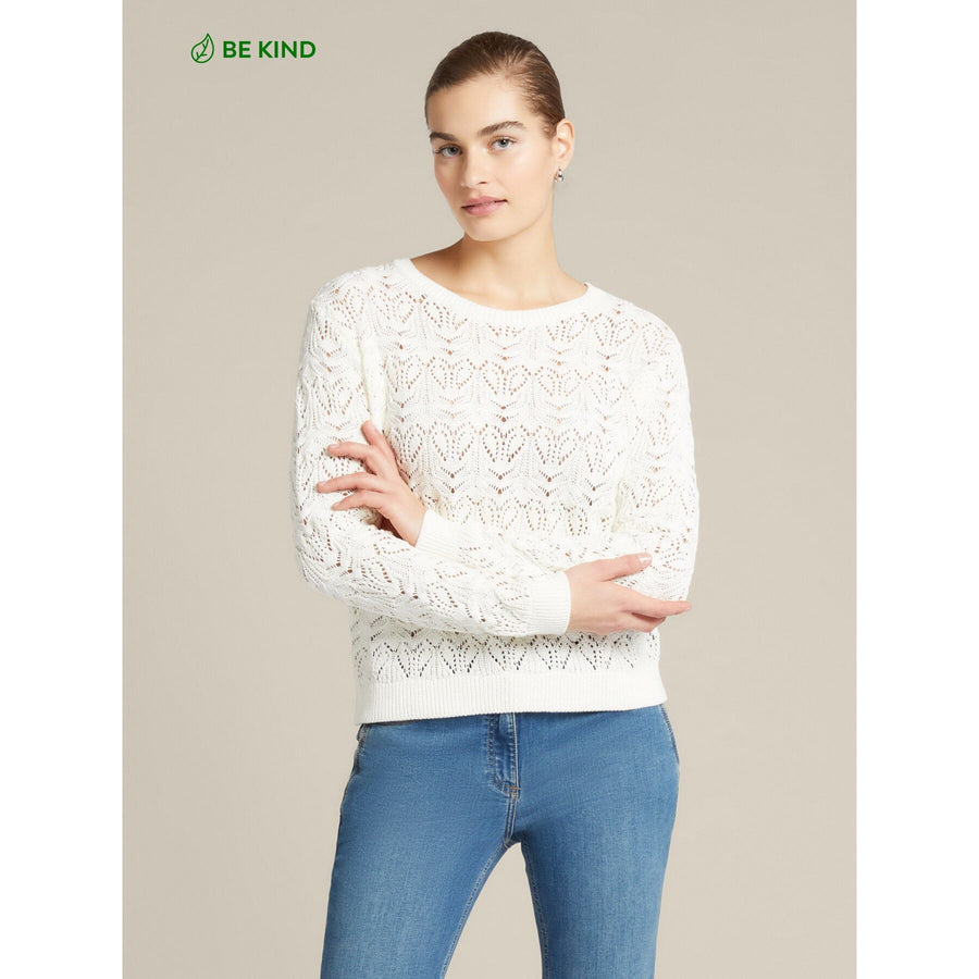 LACE EFFECT SWEATER